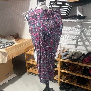 lululemon athletica Floral Print Leggings in Pink, Purple, Blue